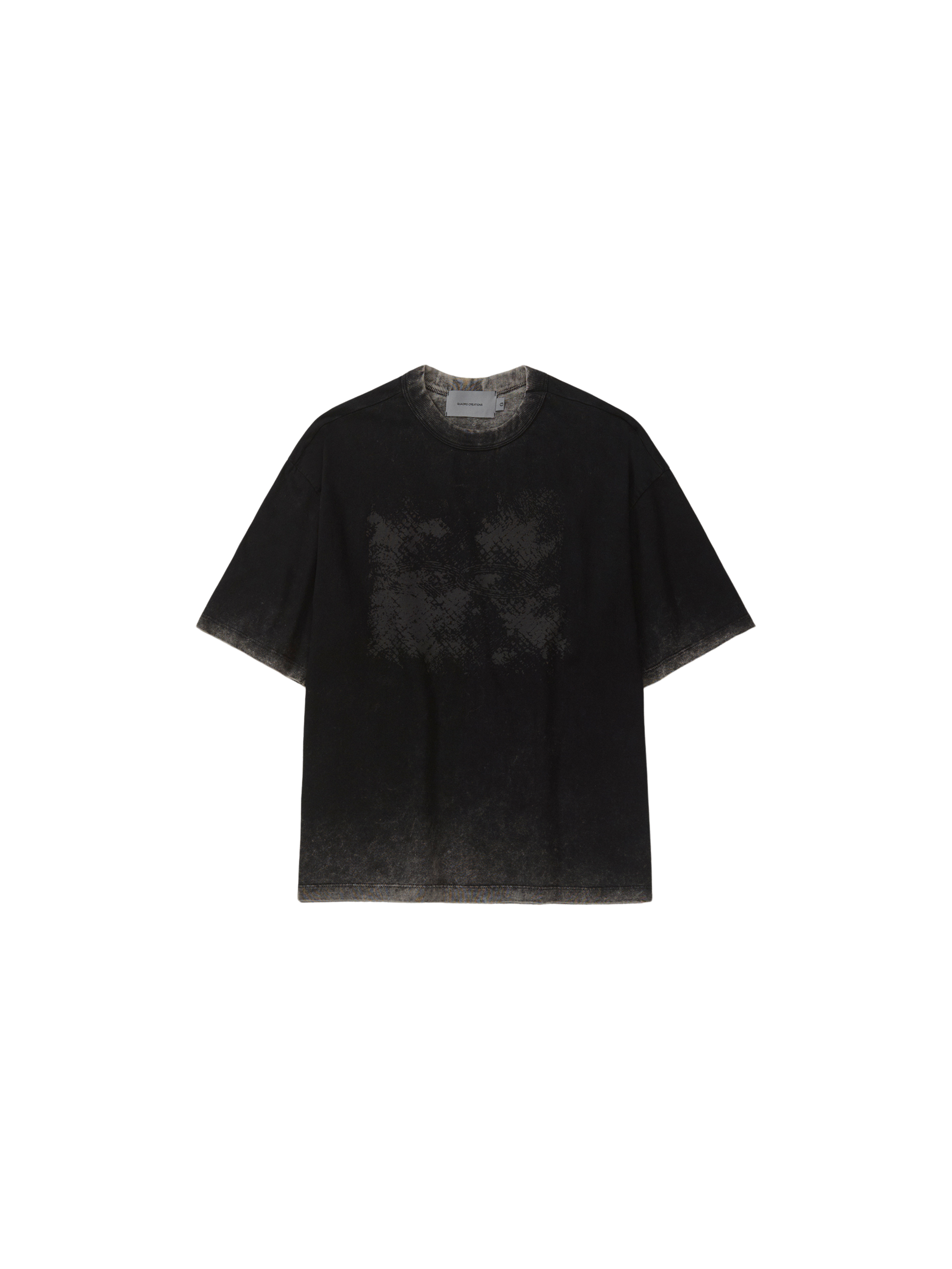 Camiseta Particulas Boxy "Stoned Preto"